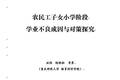 農(nóng)民工子女小學階段學業(yè)不良成因與對策探究